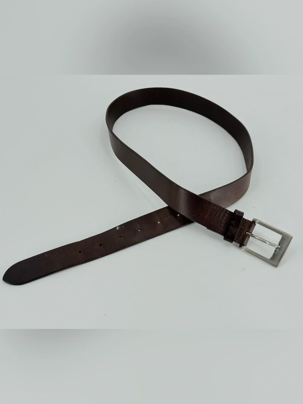 Vintage‎ Brown Leather Belt 90s Y2K 36